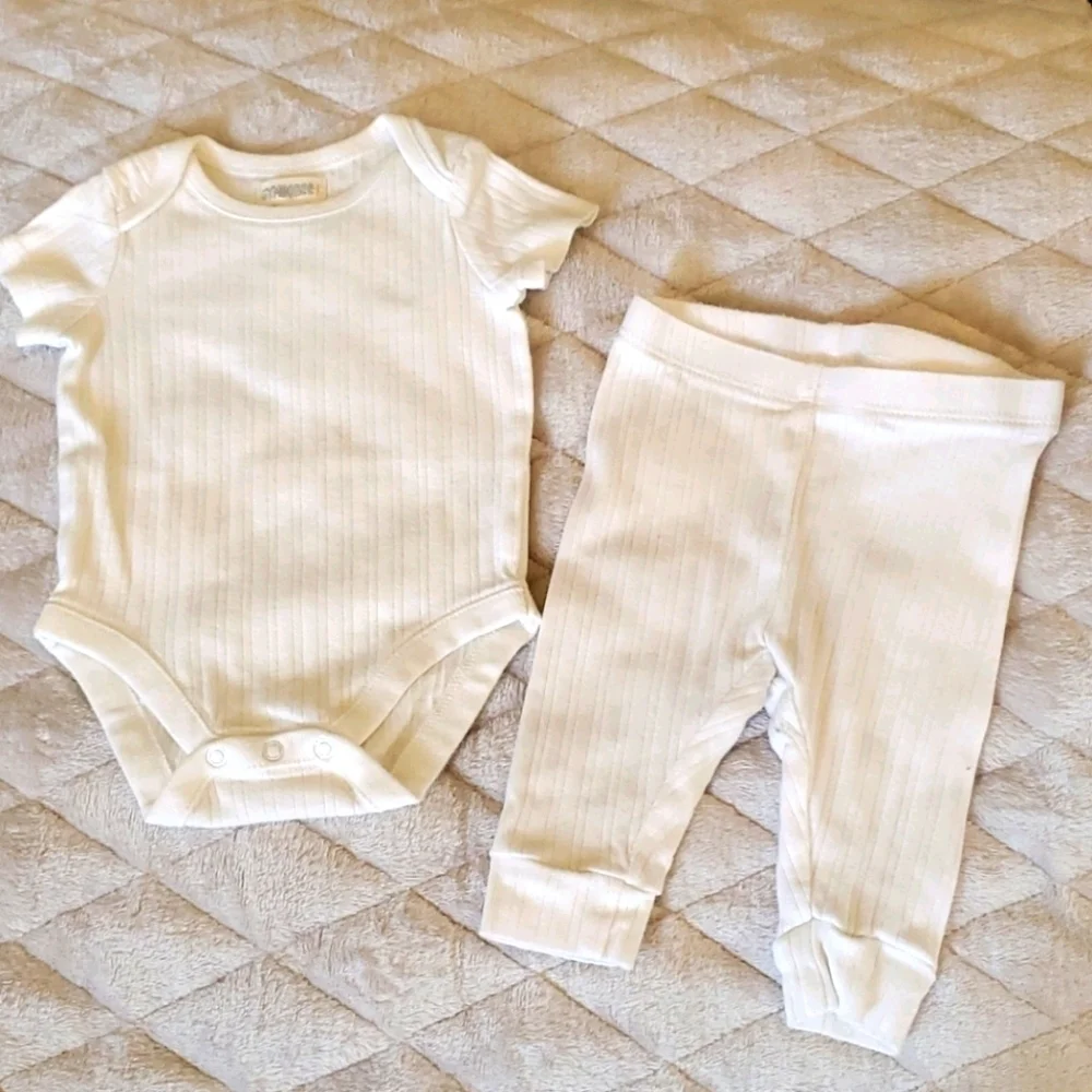 Gymboree white onesie & pant set